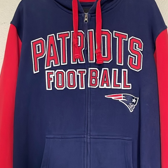 NEW ENGLAND PATRIOTS FULL ZIP HOODIE JACKET - Picture 2 of 11